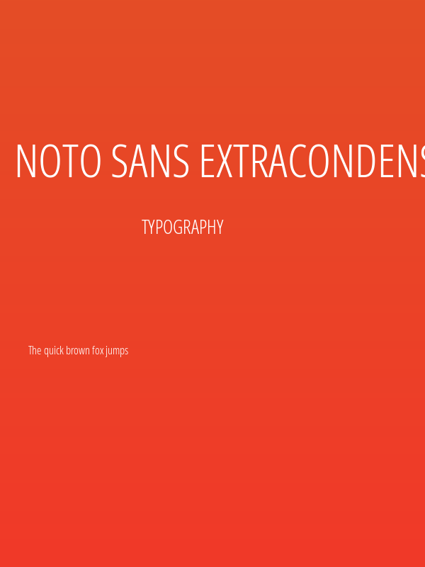 Noto Sans ExtraCondensed Light Poster