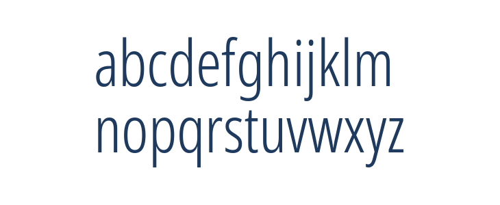 Noto Sans ExtraCondensed Light Lowercase