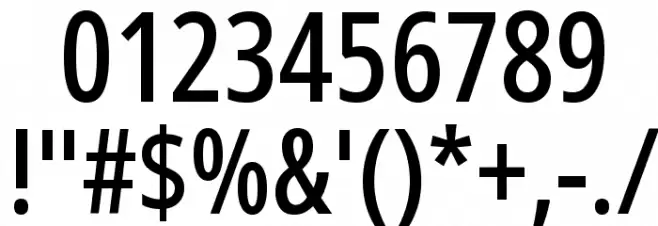 Noto Sans ExtraCondensed Medium Font OTHER CHARS