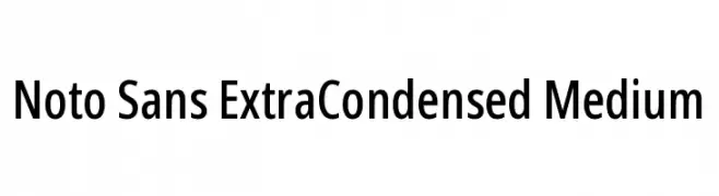 Noto Sans ExtraCondensed Medium  Descarca Fonturi Gratis