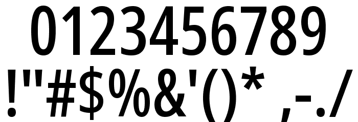 Noto Sans ExtraCondensed Medium Font OTHER CHARS