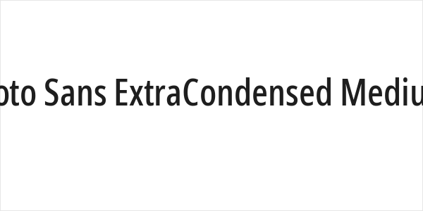 Noto Sans ExtraCondensed Medium Logo
