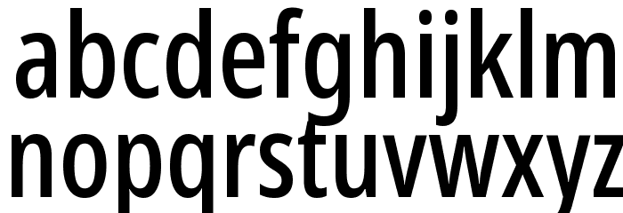 Noto Sans ExtraCondensed Medium Font LOWERCASE