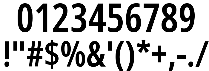 Noto Sans ExtraCondensed SemiBold Font OTHER CHARS