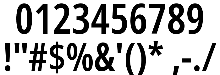 Noto Sans ExtraCondensed SemiBold Font OTHER CHARS