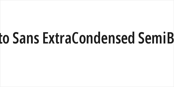 Noto Sans ExtraCondensed SemiBold Logo