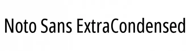 Noto Sans ExtraCondensed  لخطوط تنزيل
