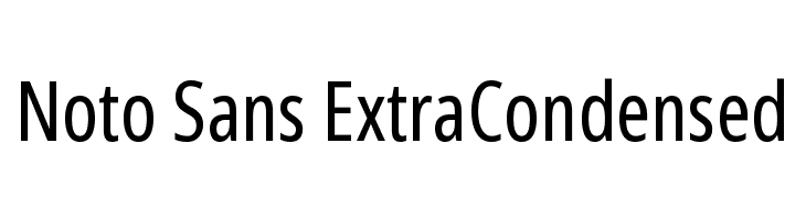 Noto Sans ExtraCondensed  Скачать бесплатные шрифты