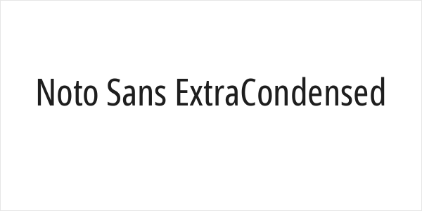 Noto Sans ExtraCondensed Logo