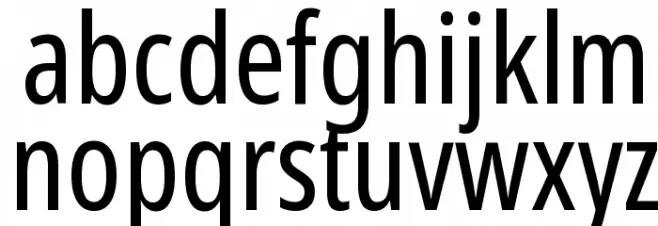 Noto Sans ExtraCondensed Font LOWERCASE
