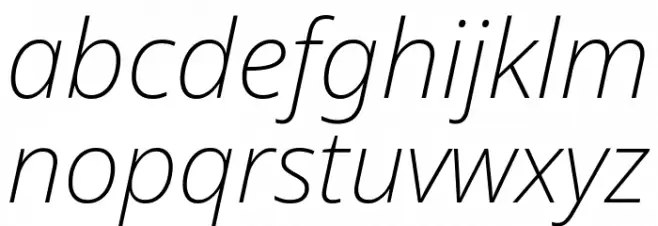 Noto Sans ExtraLight Italic Fonte MINÚSCULAS