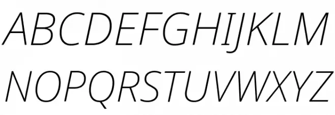 Noto Sans ExtraLight Italic Шрифта ВЕРХНИЙ