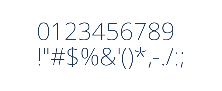 Noto Sans ExtraLight Other Characters