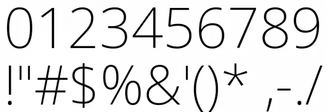 Noto Sans ExtraLight Font OTHER CHARS