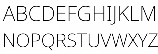 Noto Sans ExtraLight Шрифта ВЕРХНИЙ