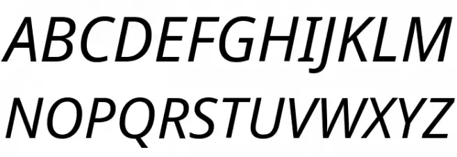 Noto Sans Italic Шрифта ВЕРХНИЙ
