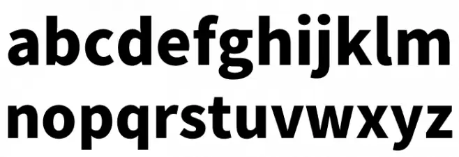 Noto Sans KR Black Caratteri MINUSCOLO