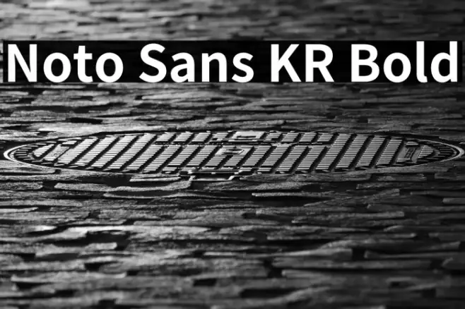 Noto Sans KR Bold Example 1