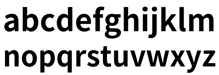 Noto Sans KR Bold Font LOWERCASE