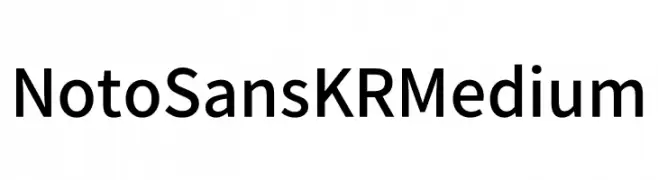 Noto Sans KR Medium  font caratteri gratis