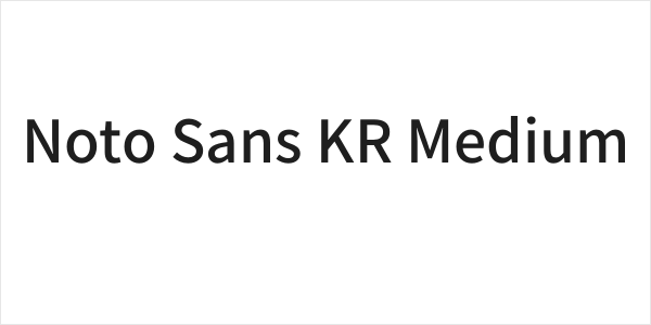 Noto Sans KR Medium Logo