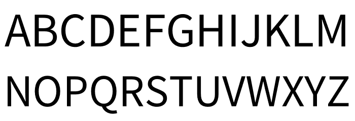Noto Sans KR Regular Font UPPERCASE