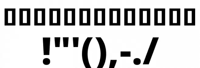 Noto Sans Khmer Condensed ExtraBold Font OTHER CHARS