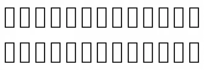Noto Sans Khmer Condensed ExtraLight Caratteri MAIUSCOLE