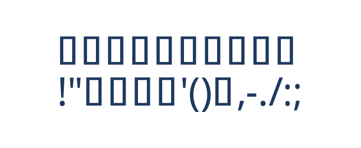 Noto Sans Khmer Condensed Other Characters