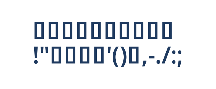 Noto Sans Khmer ExtraCondensed SemiBold Other Characters