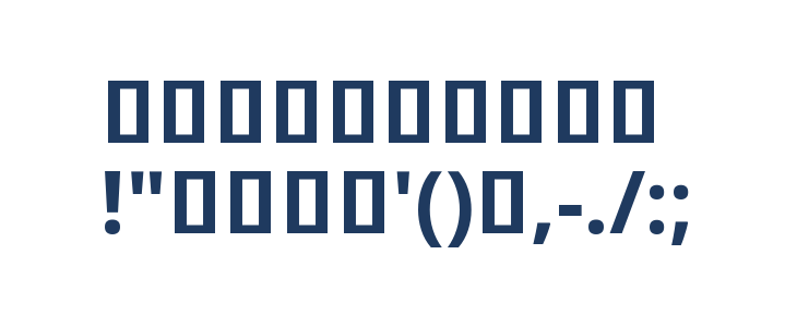 Noto Sans Khmer SemiCondensed Bold Other Characters