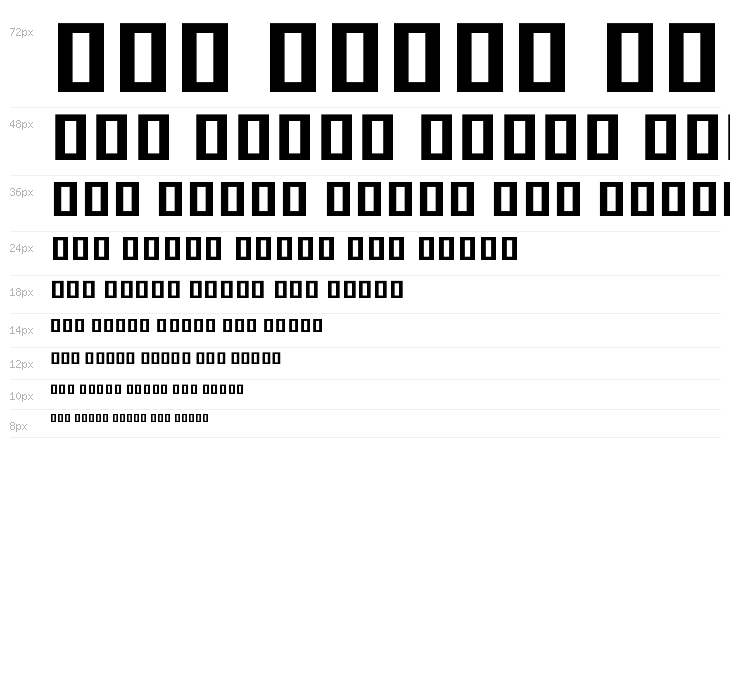 Noto Sans Khmer SemiCondensed ExtraBold Waterfall