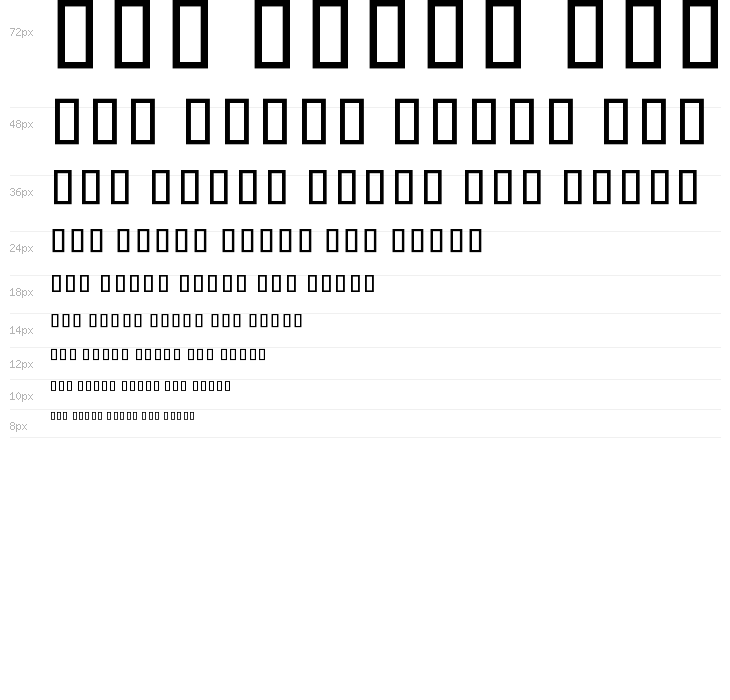 Noto Sans Khmer UI ExtraCondensed Waterfall