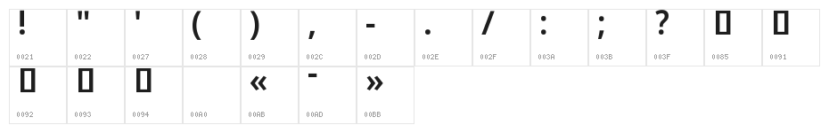 Noto Sans Khmer UI SemiCondensed SemiBold Character Map