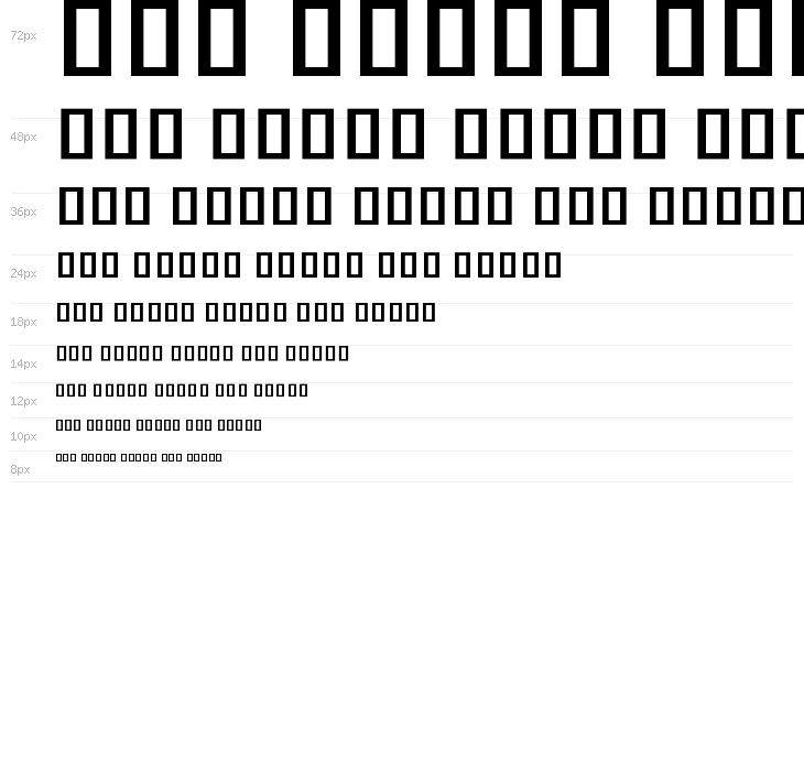 Noto Sans Khmer UI SemiCondensed SemiBold Waterfall