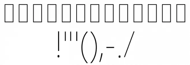 Noto Sans Khmer UI SemiCondensed Thin Font OTHER CHARS