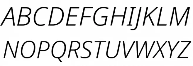 Noto Sans Light Italic Fuentes MAYÚSCULAS