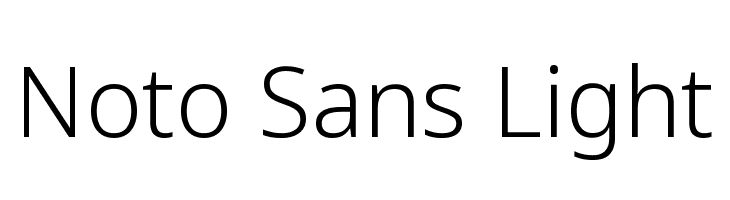 Noto Sans Light  font caratteri gratis