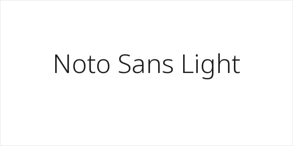 Noto Sans Light Logo