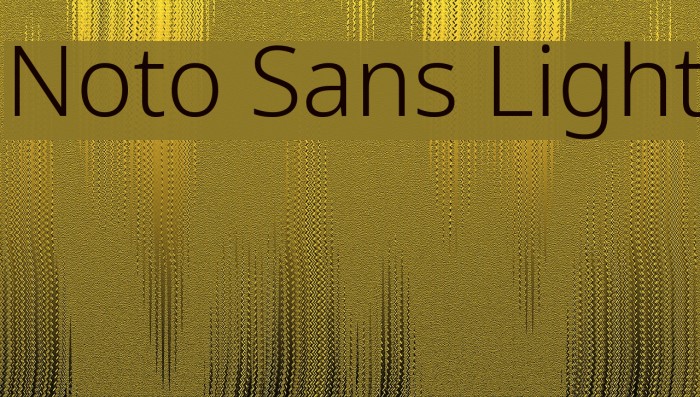 Noto Sans Light Font examples