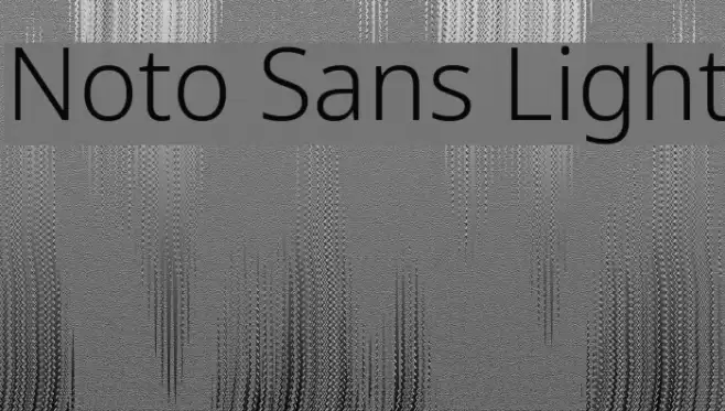 Noto Sans Light Font examples