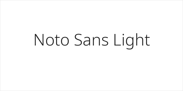 Noto Sans Light Logo