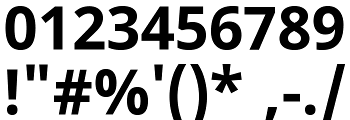 Noto Sans Malayalam UI Bold Font OTHER CHARS