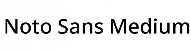 Noto Sans Medium  免费字体下载