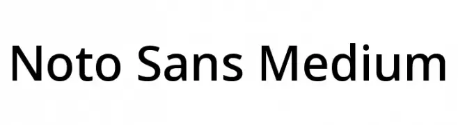 Noto Sans Medium  Frei Schriftart Herunterladen