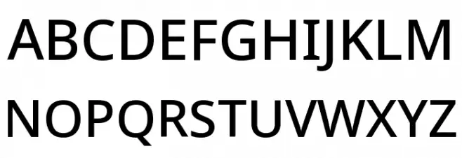 Noto Sans Medium フォント 大文字