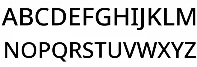 Noto Sans Medium Font UPPERCASE