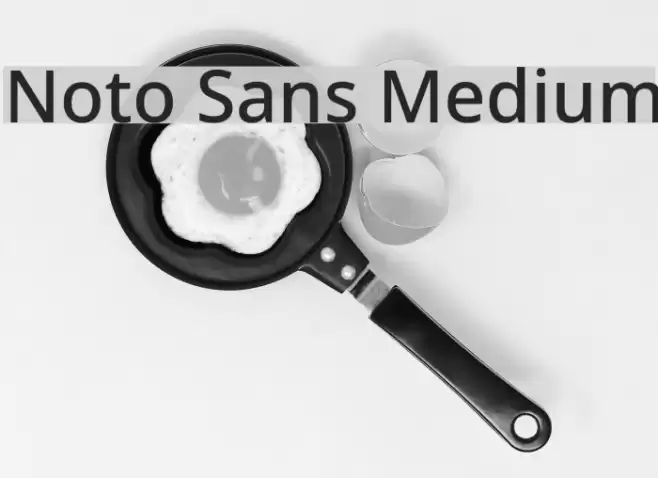 Noto Sans Medium Font examples