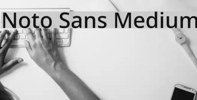 Noto Sans Medium Font examples