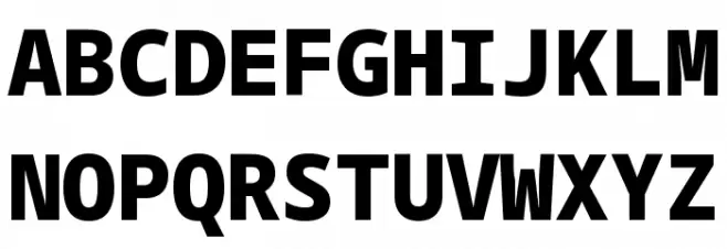Noto Sans Mono Black خط أحرف كبيرة